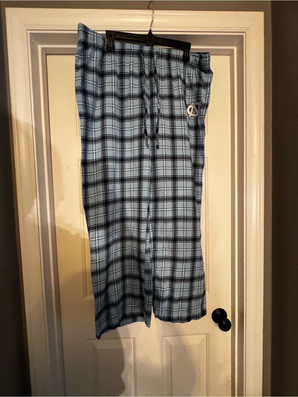 UNC Light Blue Plaid Lounge Pajama Pants